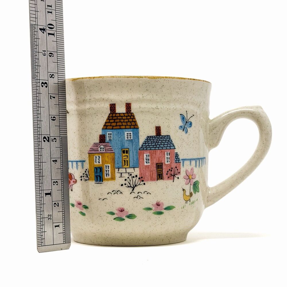 2 Vintage International Heartland Stoneware Mugs Farmhouse Cottagecore - Picture 8 of 9
